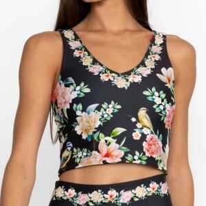 NWT Johnny Was Birdie Compression V-Neck Tank, Small